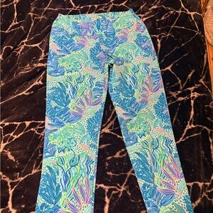 Lilly Pulitzer Vibrant Blue and Pink Leggings